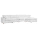 Commix 5 Piece Down Filled Overstuffed Sectional Sofa Set sectional sofa side view