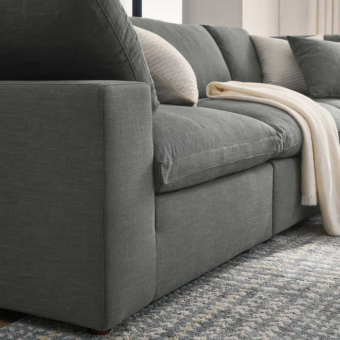 Commix 5 Piece Down Filled Overstuffed Sectional Sofa sectional sofa lifestyle shot