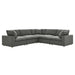 Commix 5 Piece Down Filled Overstuffed Sectional Sofa sectional sofa seating detail