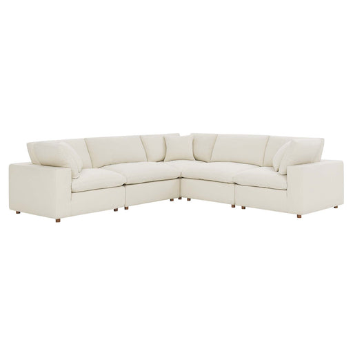 Commix 5 Piece Down Filled Overstuffed Sectional Sofa by Modway - view 17