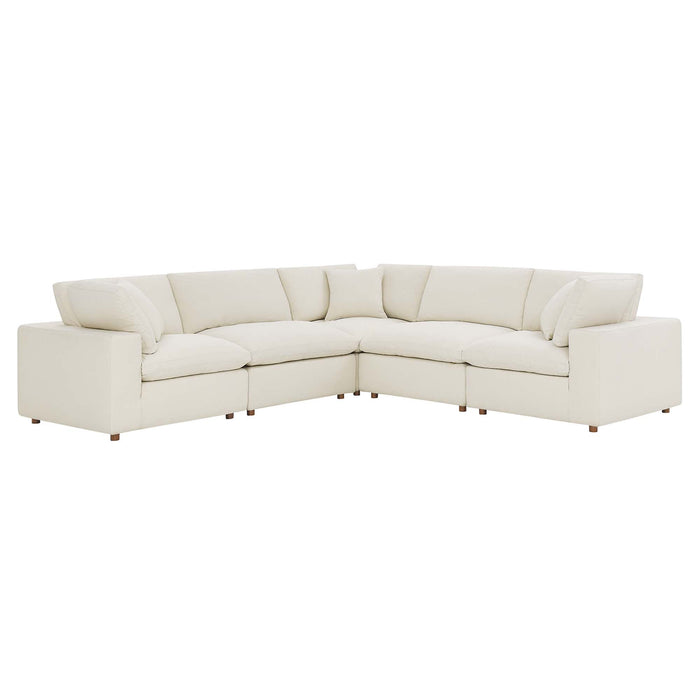 Commix 5 Piece Down Filled Overstuffed Sectional Sofa by Modway - view 17