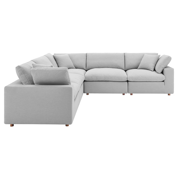 Commix 5 Piece Down Filled Overstuffed Sectional Sofa sectional sofa angle view