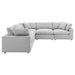 Commix 5 Piece Down Filled Overstuffed Sectional Sofa sectional sofa angle view