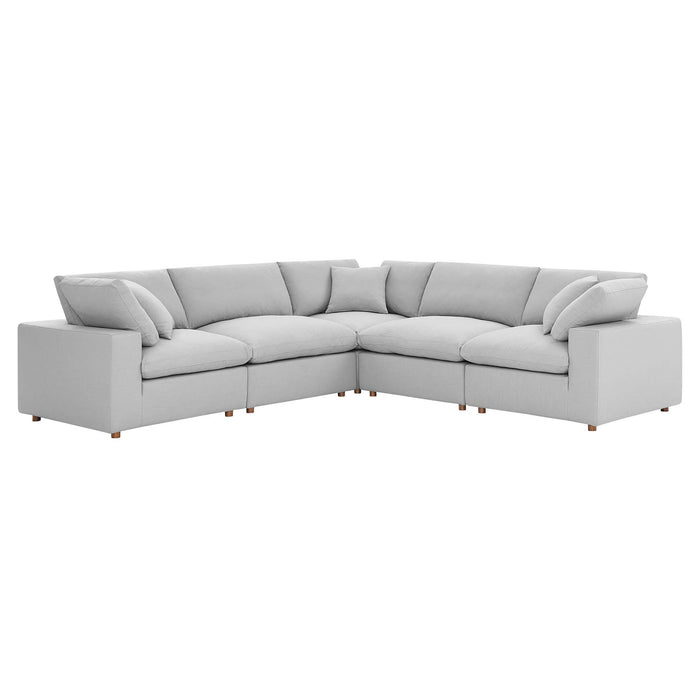Commix 5 Piece Down Filled Overstuffed Sectional Sofa sectional sofa angle view