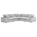 Commix 5 Piece Down Filled Overstuffed Sectional Sofa sectional sofa angle view