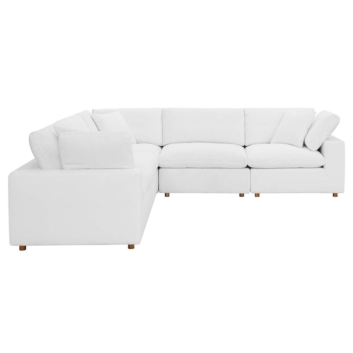 Commix 5 Piece Down Filled Overstuffed Sectional Sofa sectional sofa detail close-up