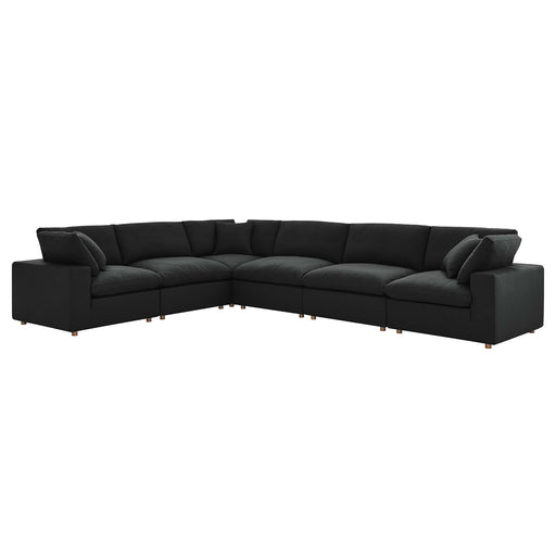 Commix 6 Piece Down Filled Overstuffed Sectional Sofa Set by Modway - angle view