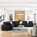 Commix 6 Piece Down Filled Overstuffed Sectional Sofa Set by Modway - front view