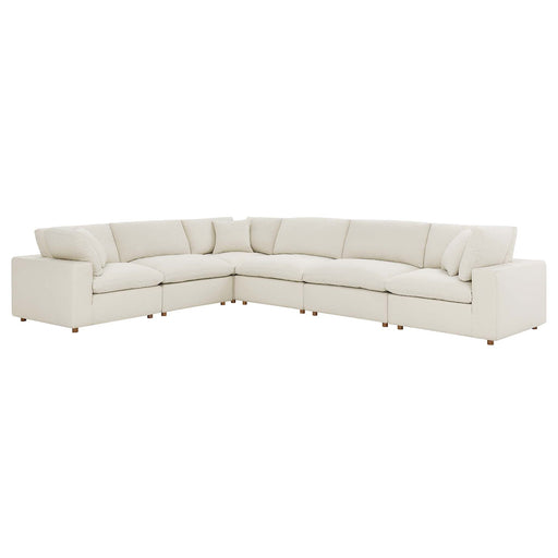 Commix 6 Piece Down Filled Overstuffed Sectional Sofa Set by Modway - lifestyle in-use