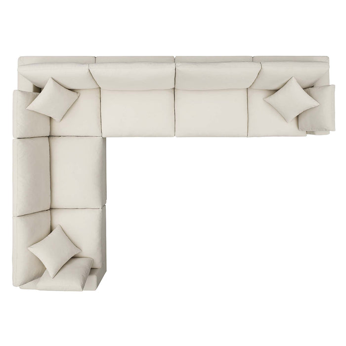 Commix 6 Piece Down Filled Overstuffed Sectional Sofa Set by Modway - feature highlight