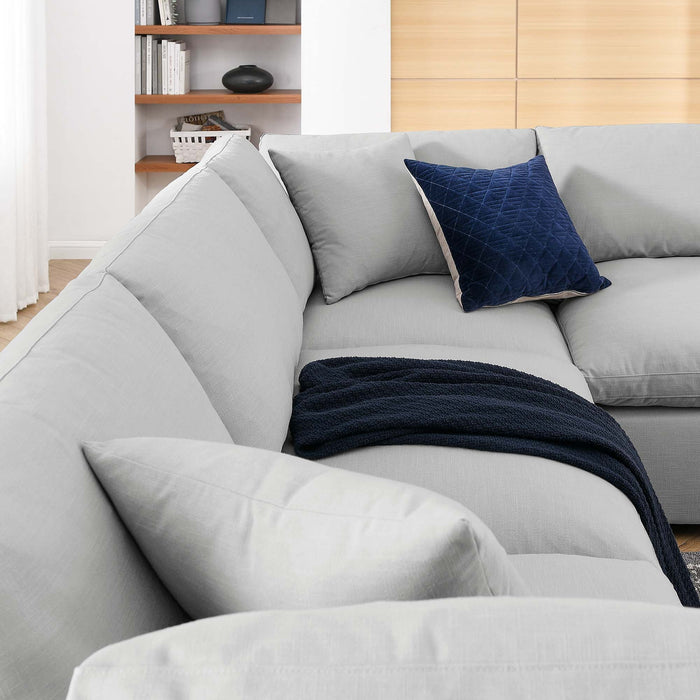 Commix 6 Piece Down Filled Overstuffed Sectional Sofa Set by Modway - product label