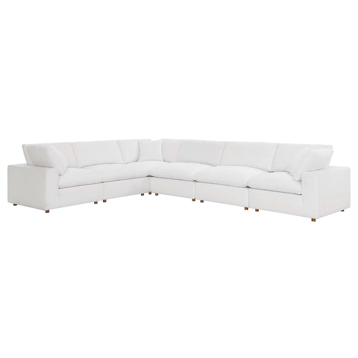 Commix 6 Piece Down Filled Overstuffed Sectional Sofa Set by Modway - view 17