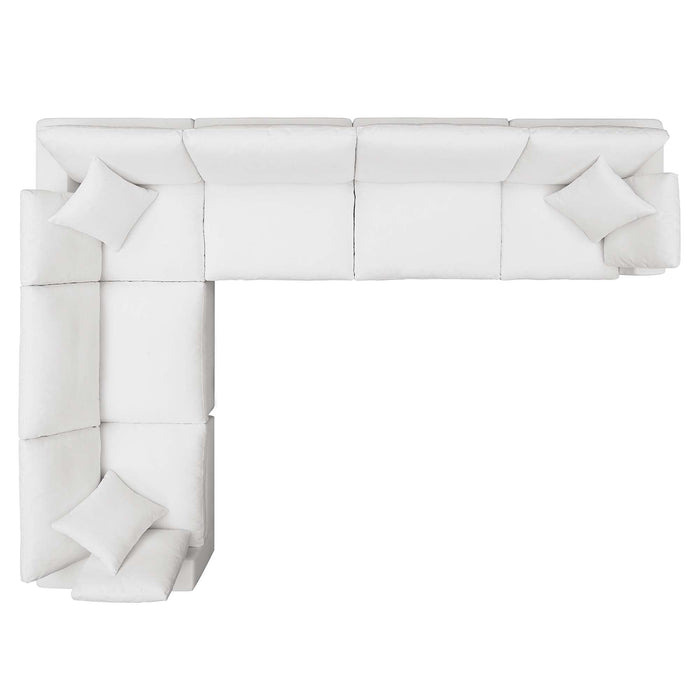 Commix 6 Piece Down Filled Overstuffed Sectional Sofa Set by Modway - view 19