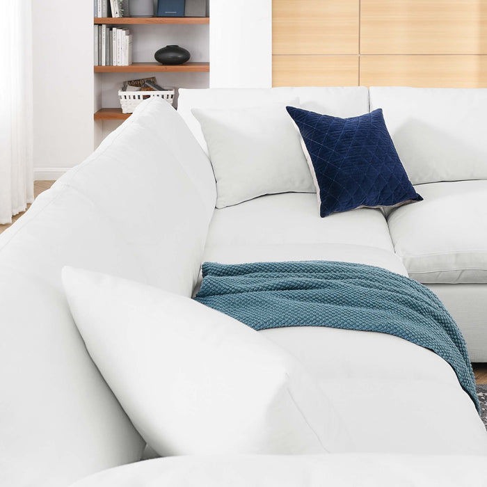 Commix 6 Piece Down Filled Overstuffed Sectional Sofa Set by Modway - view 20