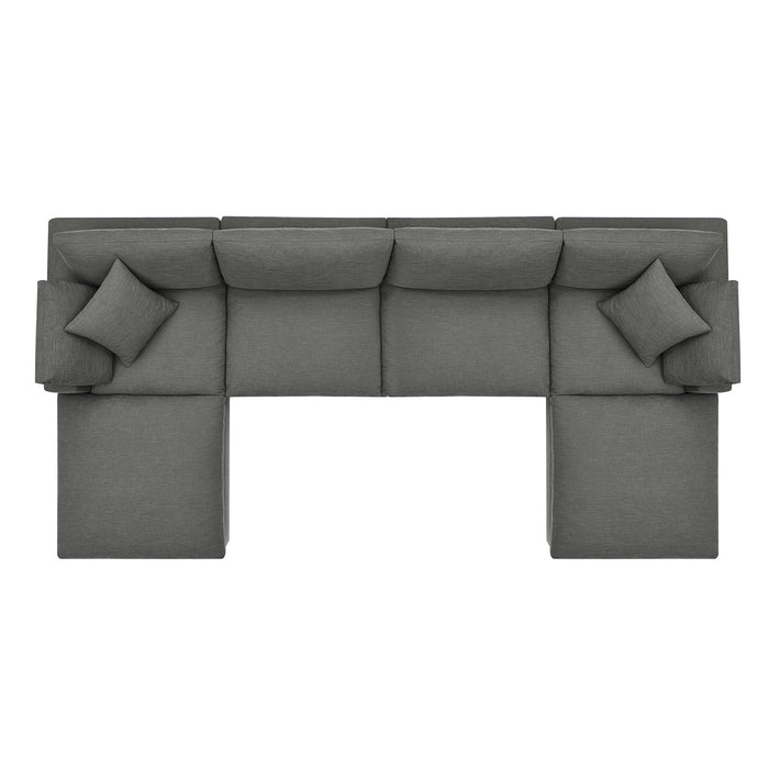 Commix 6-Piece Down Filled Overstuffed Sectional Sofa by Modway - view 17