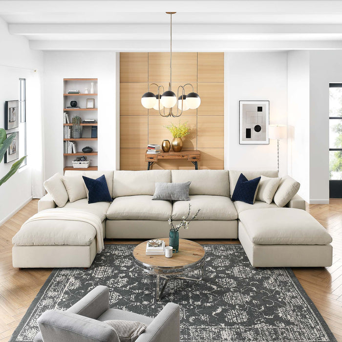Commix 6-Piece Down Filled Overstuffed Sectional Sofa by Modway - view 19