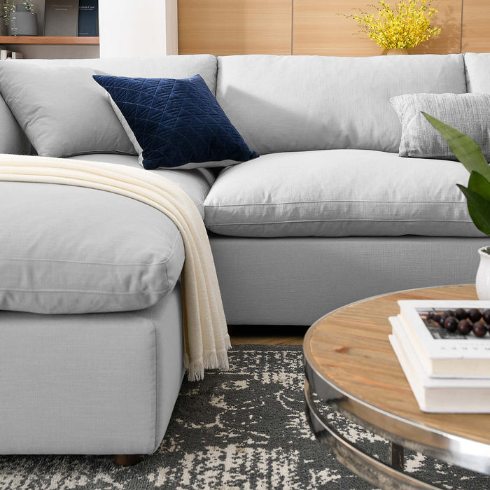 Commix 6-Piece Down Filled Overstuffed Sectional Sofa sectional sofa lifestyle shot
