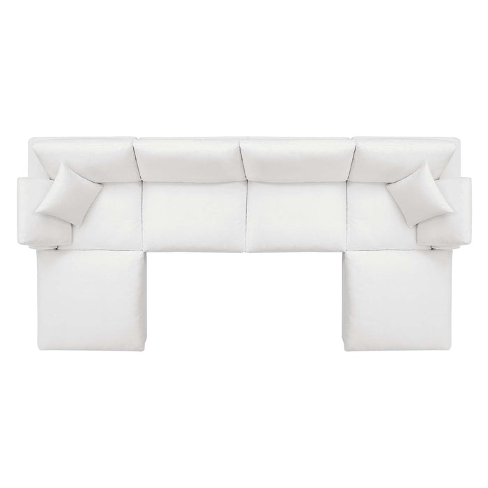 Commix 6-Piece Down Filled Overstuffed Sectional Sofa sectional sofa lifestyle shot