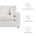 Commix 6-Piece Down Filled Overstuffed Sectional Sofa sectional sofa back view