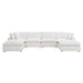 Commix 6-Piece Down Filled Overstuffed Sectional Sofa sectional sofa dimensions and measurements