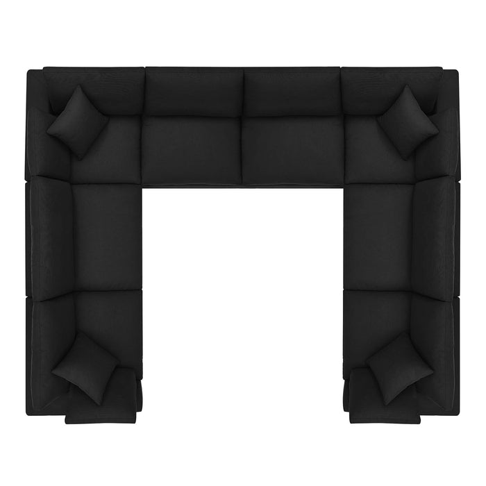 Commix 8-Piece Down Filled Overstuffed Sectional Sofa by Modway - installation view
