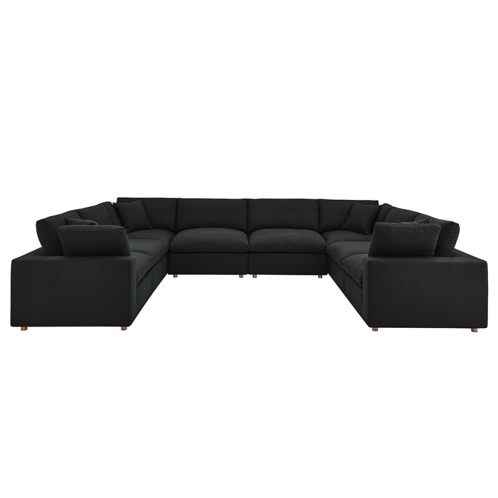 Commix 8-Piece Down Filled Overstuffed Sectional Sofa by Modway - angle view