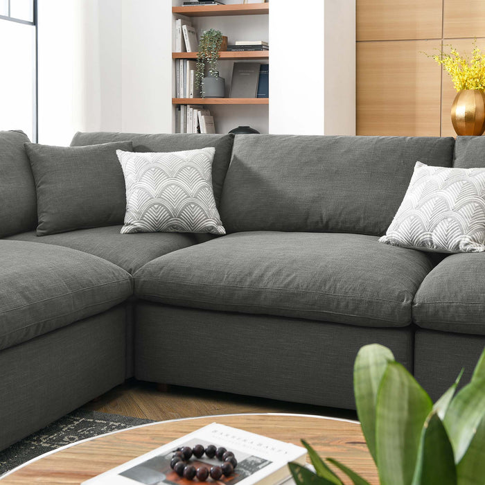 Commix 8-Piece Down Filled Overstuffed Sectional Sofa sectional sofa lifestyle shot