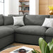 Commix 8-Piece Down Filled Overstuffed Sectional Sofa sectional sofa lifestyle shot