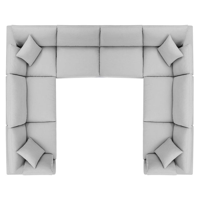 Commix 8-Piece Down Filled Overstuffed Sectional Sofa sectional sofa detail close-up