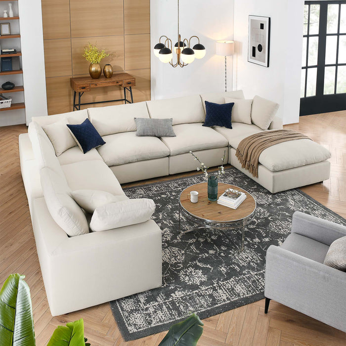 Commix 7-Piece Down Filled Overstuffed Sectional Sofa by Modway - view 16