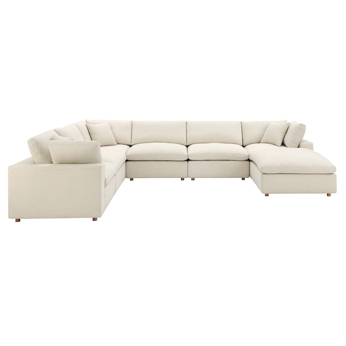 Commix 7-Piece Down Filled Overstuffed Sectional Sofa by Modway - view 17