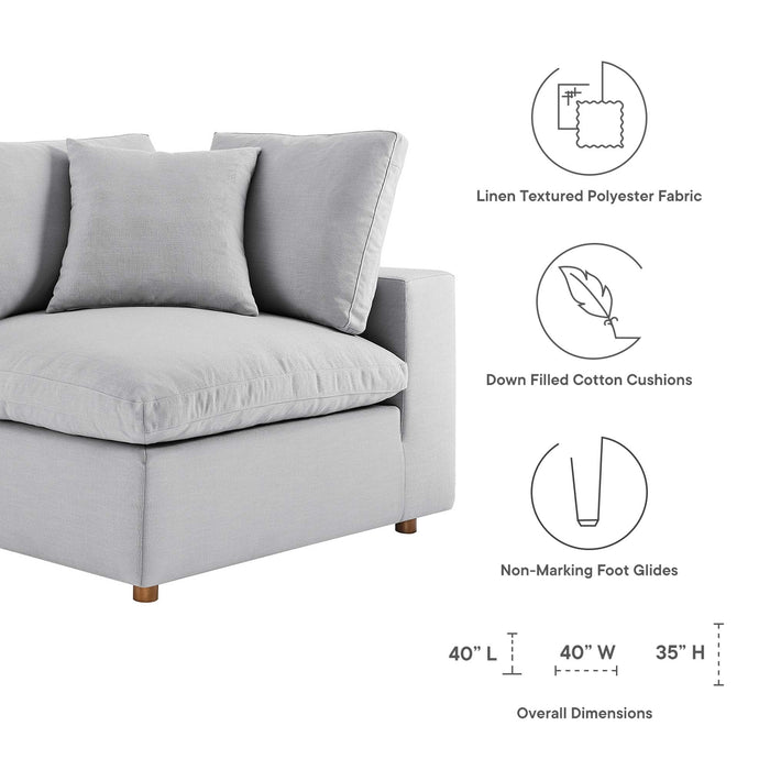 Commix 7-Piece Down Filled Overstuffed Sectional Sofa sectional sofa angle view