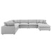 Commix 7-Piece Down Filled Overstuffed Sectional Sofa sectional sofa dimensions and measurements
