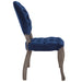 Modway Exhibit French Vintage Dining Performance Velvet Side Chair - Installation View