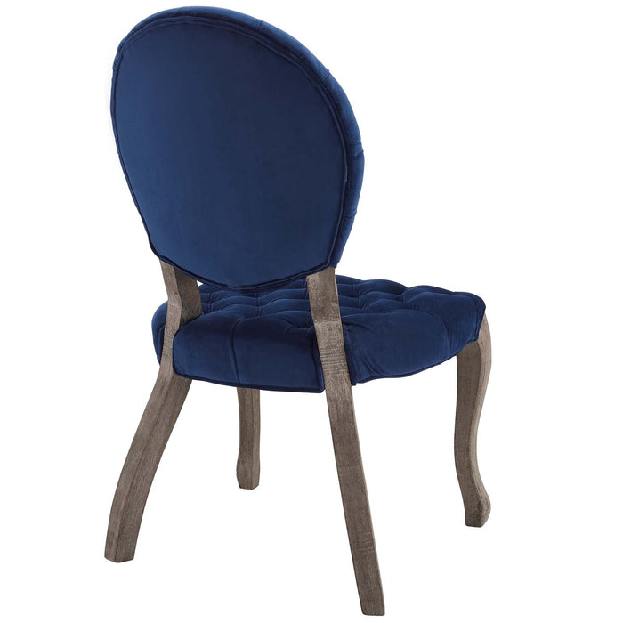 Modway Exhibit French Vintage Dining Performance Velvet Side Chair - View 9