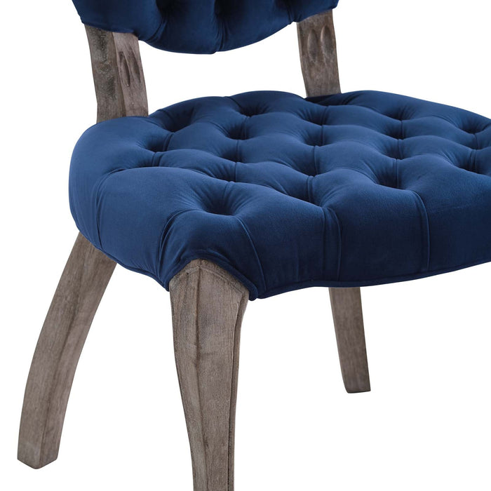 Modway Exhibit French Vintage Dining Performance Velvet Side Chair - View 11