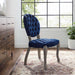 Modway Exhibit French Vintage Dining Performance Velvet Side Chair - Features