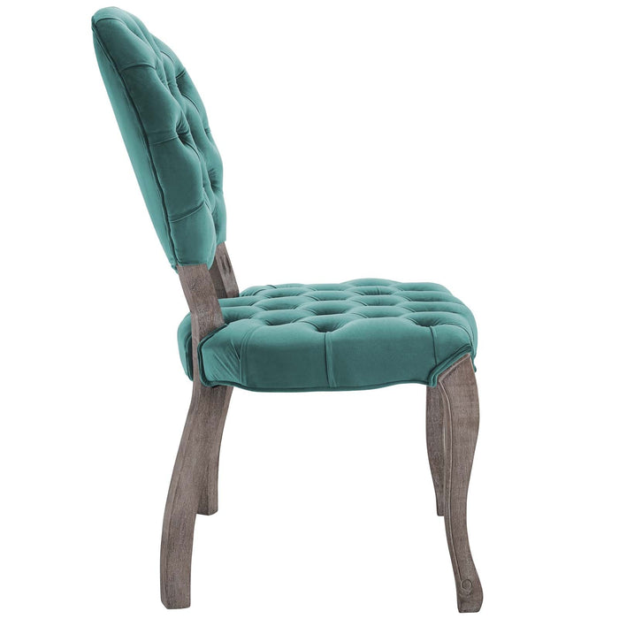 Modway Exhibit French Vintage Dining Performance Velvet Side Chair - View 14