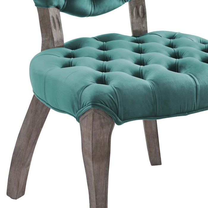 Modway Exhibit French Vintage Dining Performance Velvet Side Chair - View 17