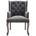 Modway Realm French Vintage Dining Performance Velvet Armchair - Close-Up