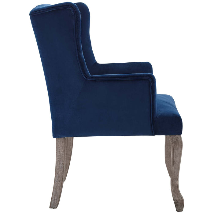 Modway Realm French Vintage Dining Performance Velvet Armchair - Features