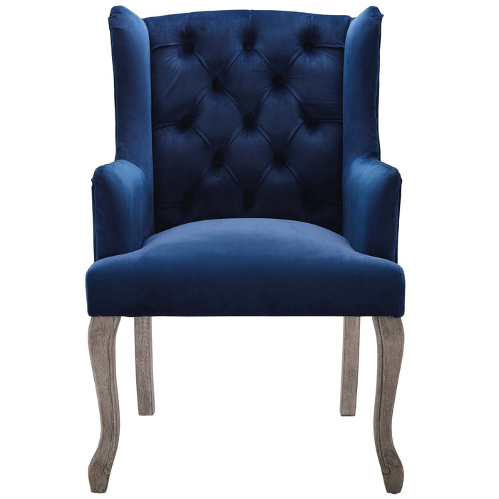 Modway Realm French Vintage Dining Performance Velvet Armchair - View 9