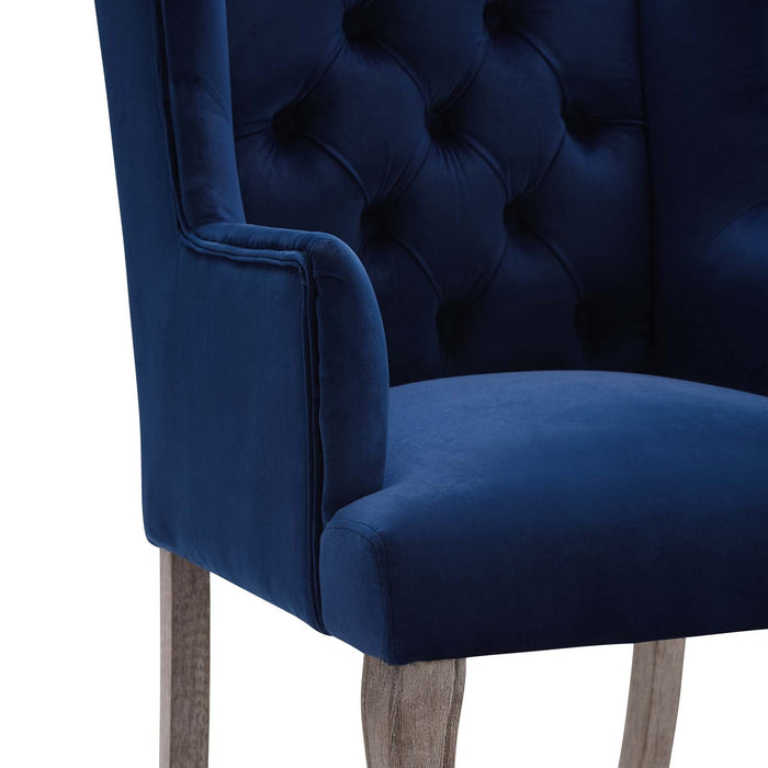 Modway Realm French Vintage Dining Performance Velvet Armchair - View 10