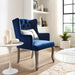 Modway Realm French Vintage Dining Performance Velvet Armchair - Dimensions