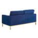 Loft Gold Stainless Steel Leg Performance Velvet Loveseat - view 9