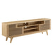 Modway Render 71" Media Console TV Stand Living Room Furniture in Brown