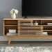 Modway Render 71" Media Console TV Stand Living Room Furniture in Brown - Side View