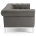 Idyll Tufted Button Upholstered Leather Chesterfield Sofa - in lifestyle setting