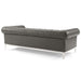 Idyll Tufted Button Upholstered Leather Chesterfield Sofa - view 5
