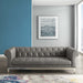 Idyll Tufted Button Upholstered Leather Chesterfield Sofa - Modway \living\sofas